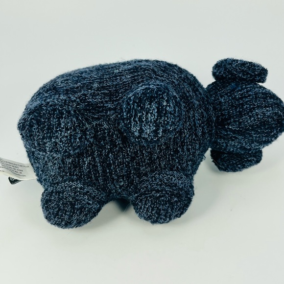 Bath and Body Works Plush Stuffed Animal Lamb Sheep Navy Blue Knit - Picture 5 of 8